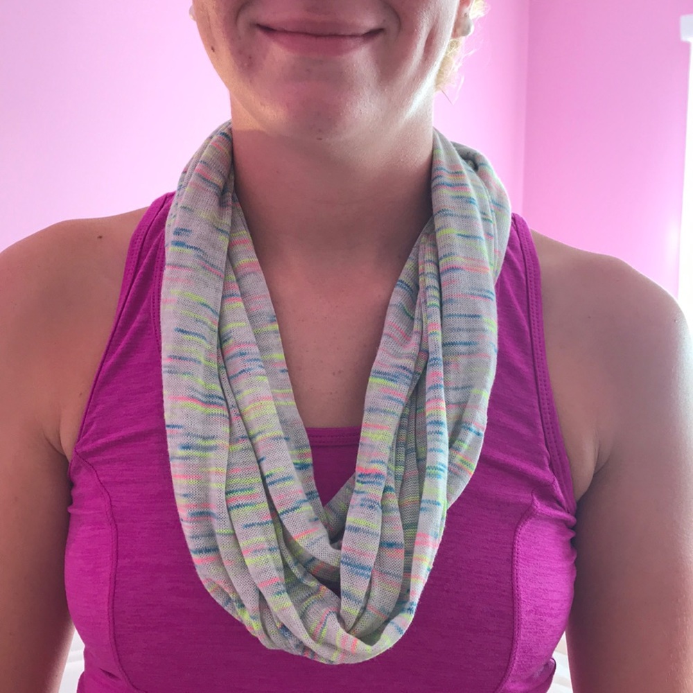 Lightweight knit infinity scarf